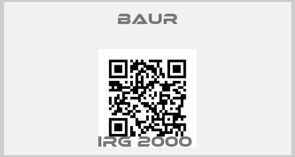 Baur-IRG 2000 price