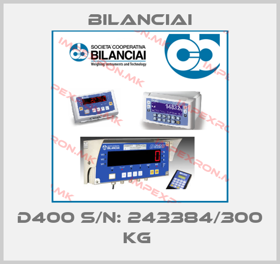 Bilanciai-D400 S/N: 243384/300 KG price