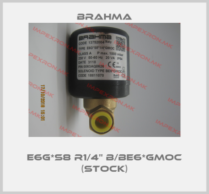 Brahma-E6G*S8 R1/4" B/BE6*GMOC (stock)price