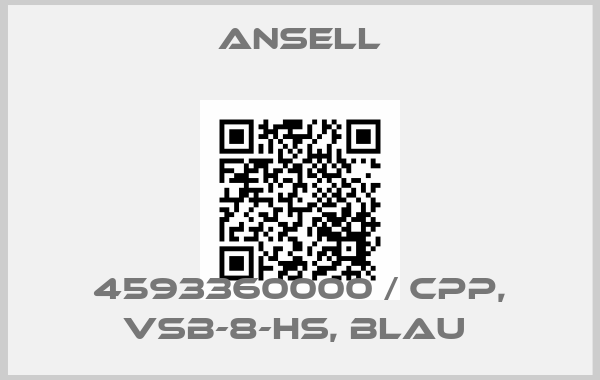 Ansell-4593360000 / CPP, VSB-8-HS, blau price