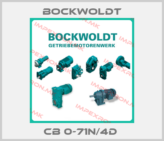 Bockwoldt-CB 0-71N/4D price