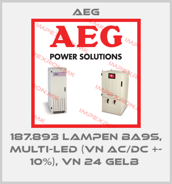 AEG-187.893 LAMPEN BA9S, MULTI-LED (VN AC/DC +- 10%), VN 24 GELB price