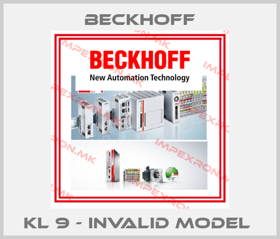 Beckhoff-KL 9 - invalid model price