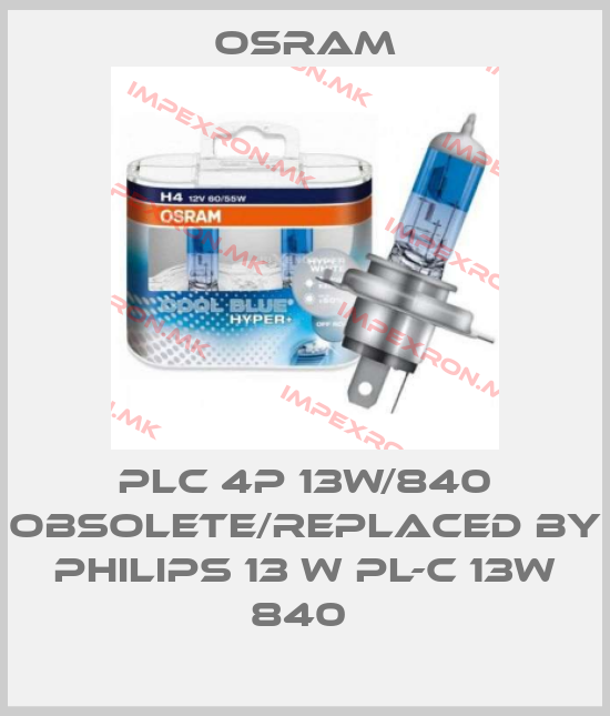 Osram-PLC 4P 13W/840 obsolete/replaced by Philips 13 W PL-C 13W 840 price