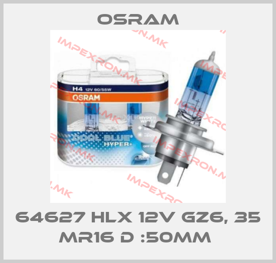 Osram- 64627 HLX 12V GZ6, 35 MR16 D :50mm price