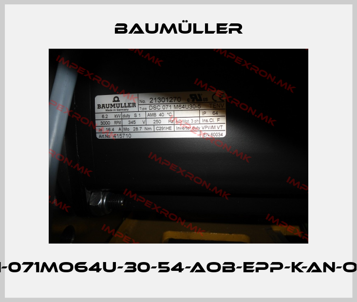 Baumüller-DSC1-071MO64U-30-54-AOB-EPP-K-AN-O+AG1price