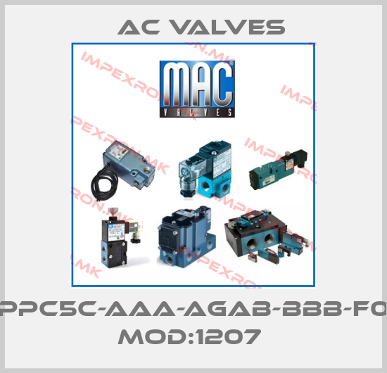 МAC Valves-PPC5C-AAA-AGAB-BBB-F0 MOD:1207 price