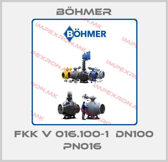 Böhmer-FKK V 016.100-1  DN100 PN016 price