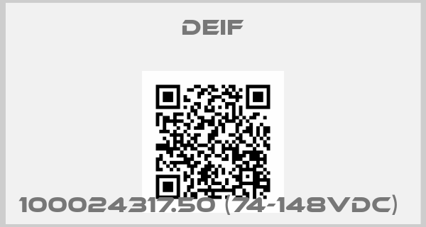 Deif-100024317.50 (74-148VDC) price