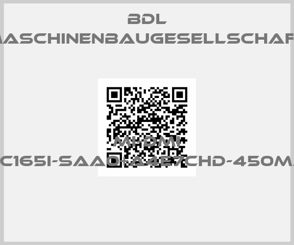 BDL maschinenbaugesellschaft-MI-DMI AC165I-SAA0+A4E7CHD-450mm price