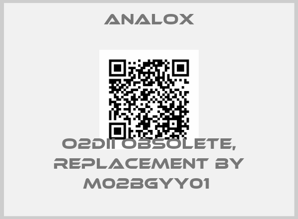 Analox-O2DII obsolete, replacement by M02BGYY01 price