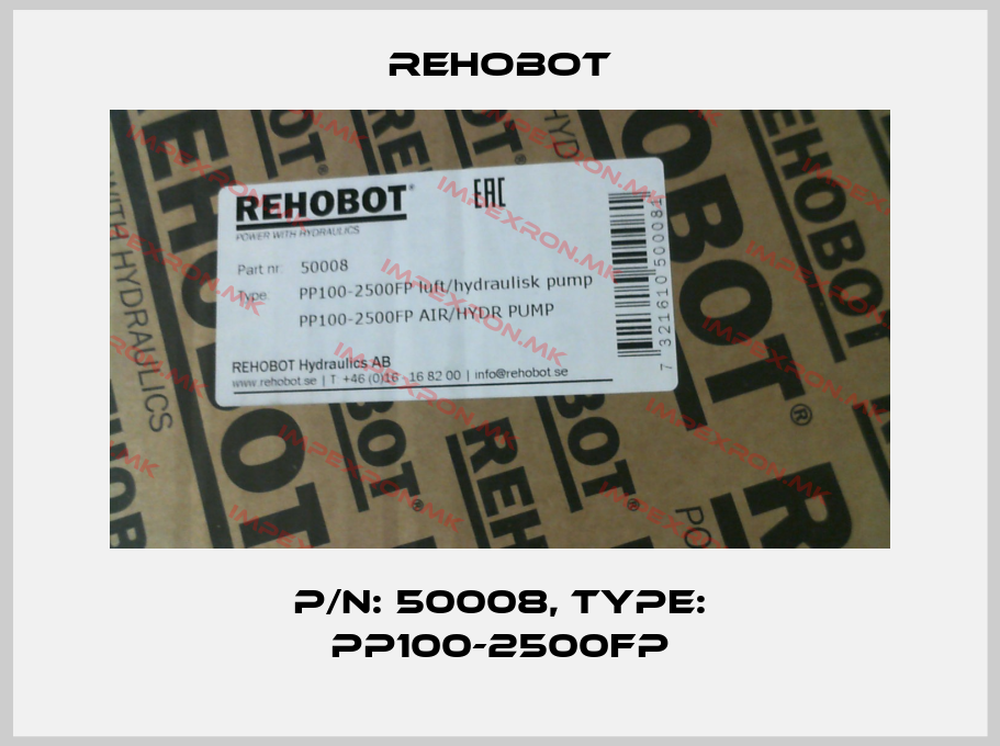 Rehobot-p/n: 50008, Type: PP100-2500FPprice