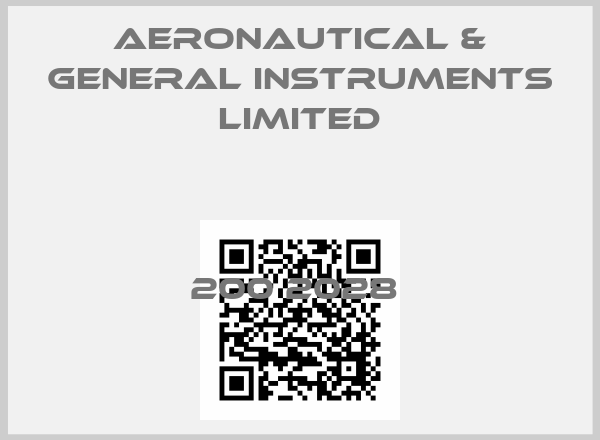 AERONAUTICAL & GENERAL INSTRUMENTS LIMITED-200 2028 price