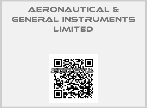AERONAUTICAL & GENERAL INSTRUMENTS LIMITED-200 2114 price