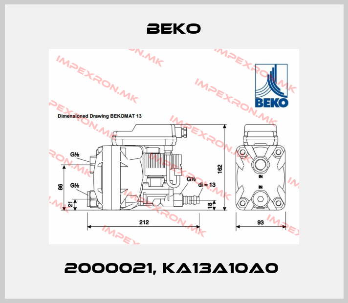 Beko-2000021, KA13A10A0 price