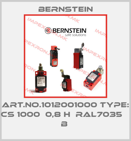 Bernstein-Art.No.1012001000 Type: CS 1000  0,8 H  RAL7035      B price