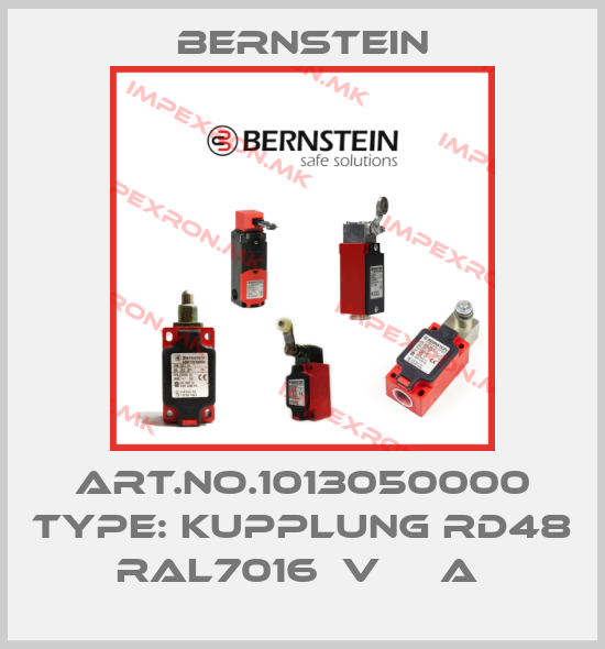 Bernstein-Art.No.1013050000 Type: KUPPLUNG RD48 RAL7016  V     A price