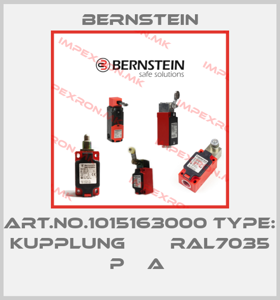Bernstein-Art.No.1015163000 Type: KUPPLUNG        RAL7035 P    A price