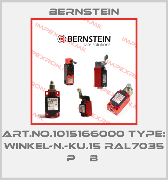 Bernstein-Art.No.1015166000 Type: WINKEL-N.-KU.15 RAL7035 P    B price