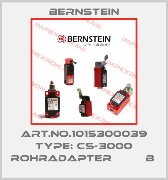 Bernstein-Art.No.1015300039 Type: CS-3000 ROHRADAPTER          B price