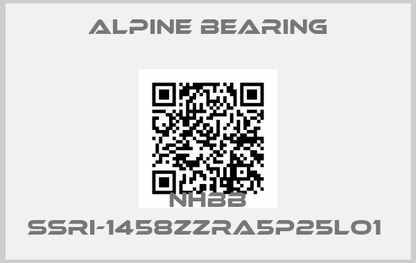 Alpine bearing-NHBB SSRI-1458ZZRA5P25LO1 price