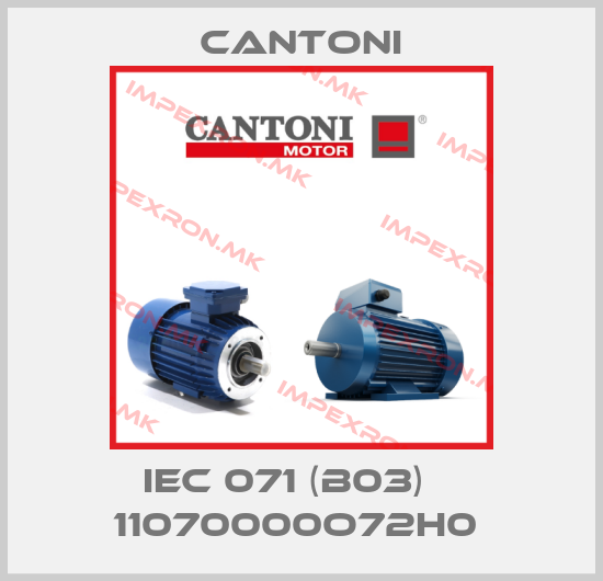 Cantoni-IEC 071 (B03)    11070000O72H0 price