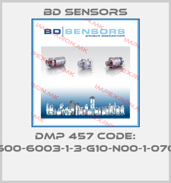 Bd Sensors-DMP 457 Code: 600-6003-1-3-G10-N00-1-070 price