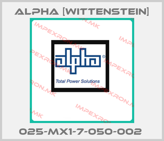 Alpha [Wittenstein]-025-MX1-7-050-002 price