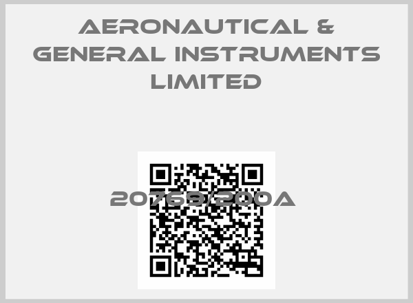 AERONAUTICAL & GENERAL INSTRUMENTS LIMITED-20769/200A price