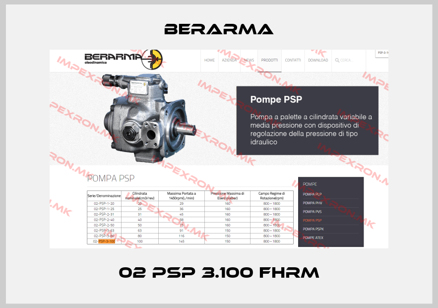 Berarma-02 PSP 3.100 FHRMprice