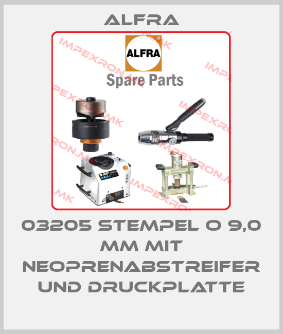 Alfra-03205 STEMPEL Ø 9,0 MM MIT NEOPRENABSTREIFER UND DRUCKPLATTE price