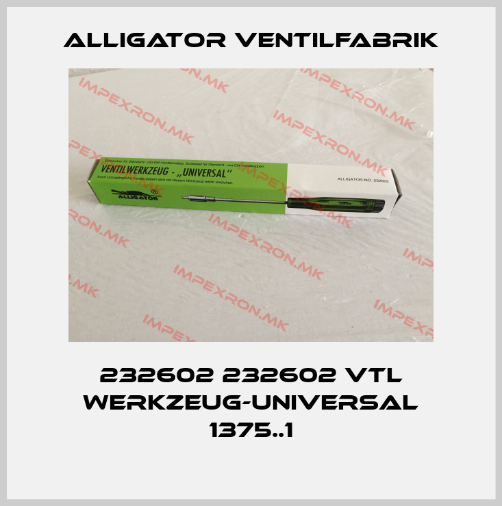 Alligator Ventilfabrik-232602 232602 VTL WERKZEUG-UNIVERSAL 1375..1price
