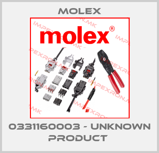 Molex-0331160003 - UNKNOWN PRODUCT price