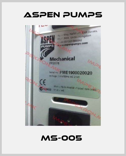 ASPEN Pumps-MS-005 price