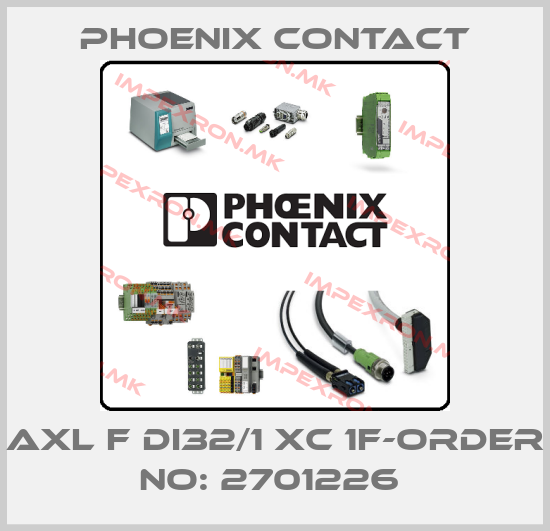 Phoenix Contact-AXL F DI32/1 XC 1F-ORDER NO: 2701226 price