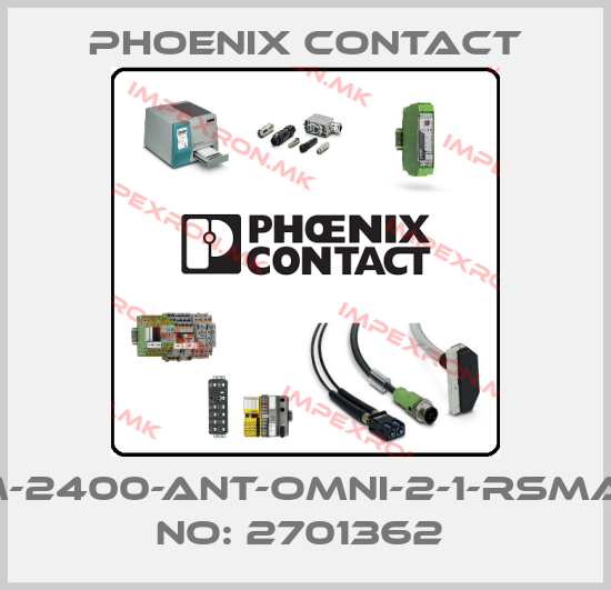 Phoenix Contact-RAD-ISM-2400-ANT-OMNI-2-1-RSMA-ORDER NO: 2701362 price