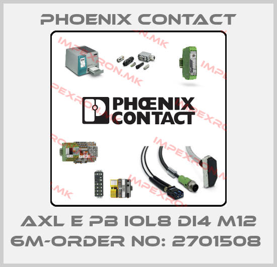 Phoenix Contact-AXL E PB IOL8 DI4 M12 6M-ORDER NO: 2701508 price