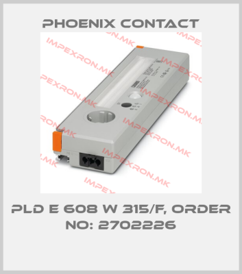 Phoenix Contact-PLD E 608 W 315/F, ORDER NO: 2702226price