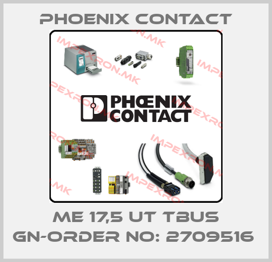 Phoenix Contact-ME 17,5 UT TBUS GN-ORDER NO: 2709516 price