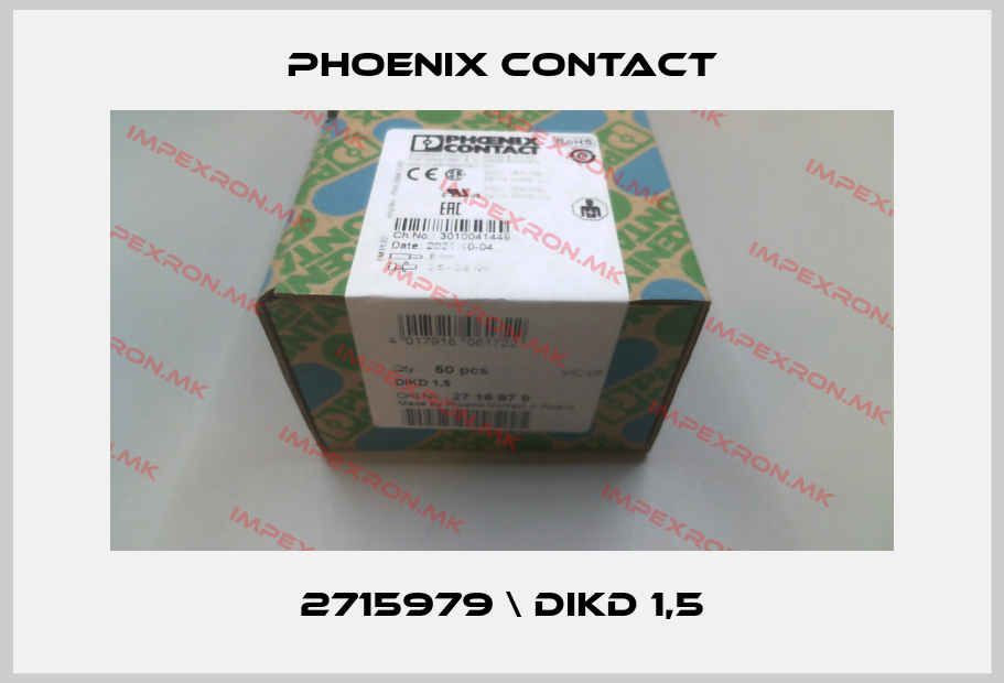 Phoenix Contact-2715979 \ DIKD 1,5price