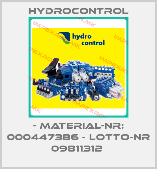 Hydrocontrol-- MATERIAL-NR: 000447386 - LOTTO-NR 09811312 price
