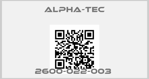 Alpha-Tec-2600-022-003 price