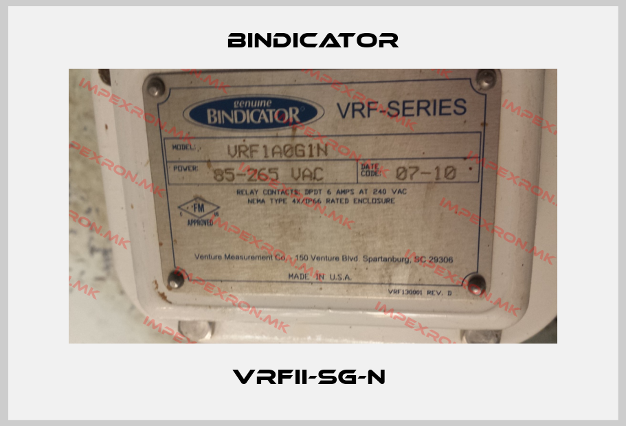 Bindicator-VRFII-SG-N price