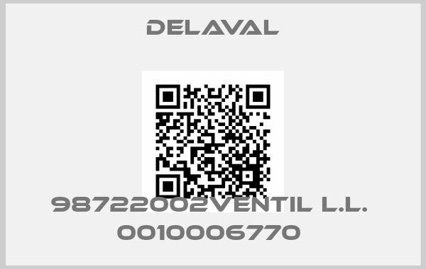 Delaval-98722002VENTIL L.L.  0010006770 price